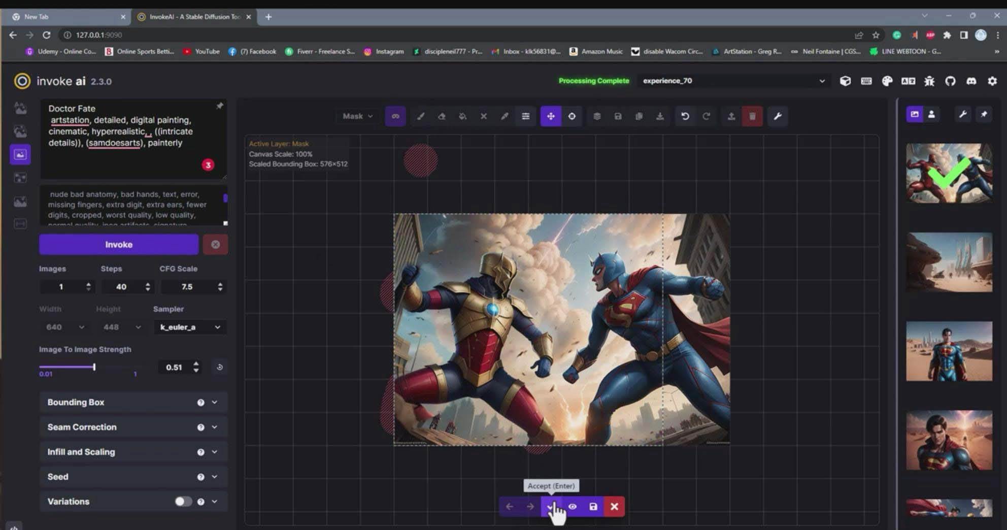 2024-Invoke AI 绘画教程-零基础创作可以销售的完美插图-49节-中英字幕